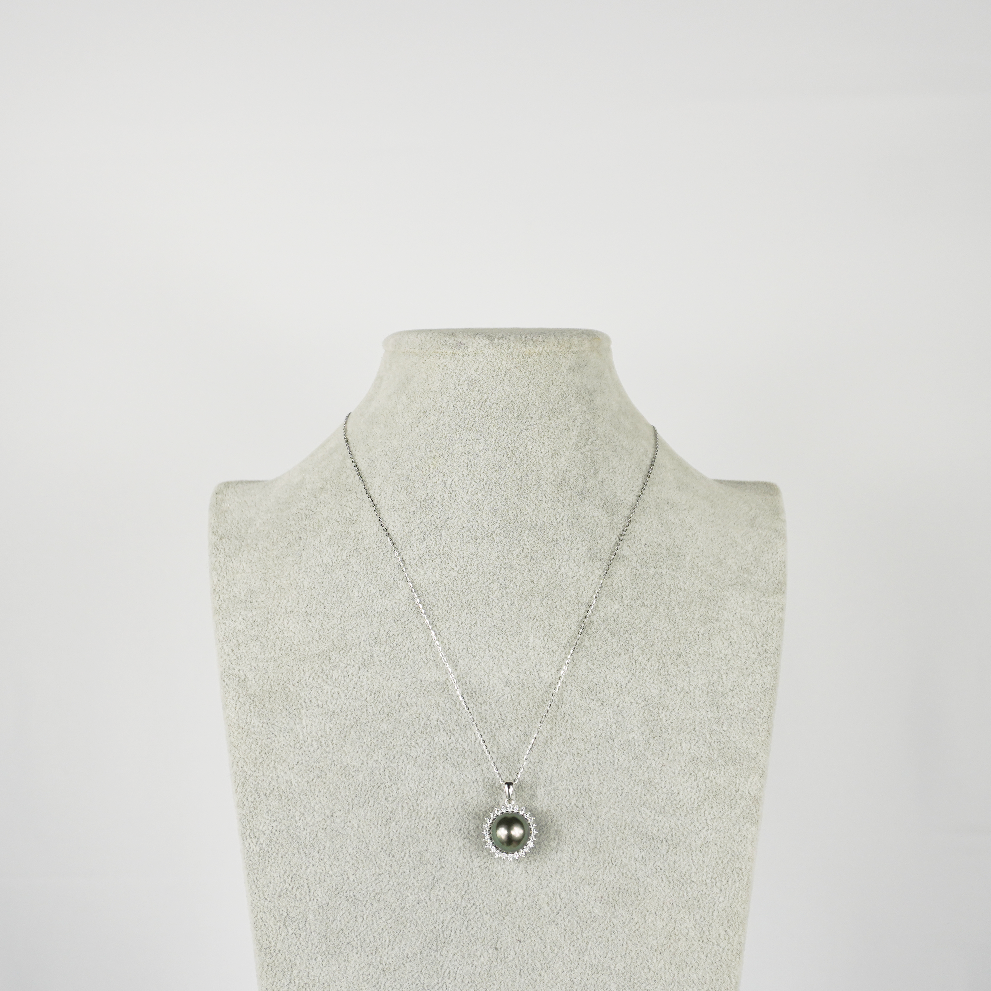11-12 mm Sophisticated Gray-Green-Black Saltwater Pearl Pendant Exclusive Rewards