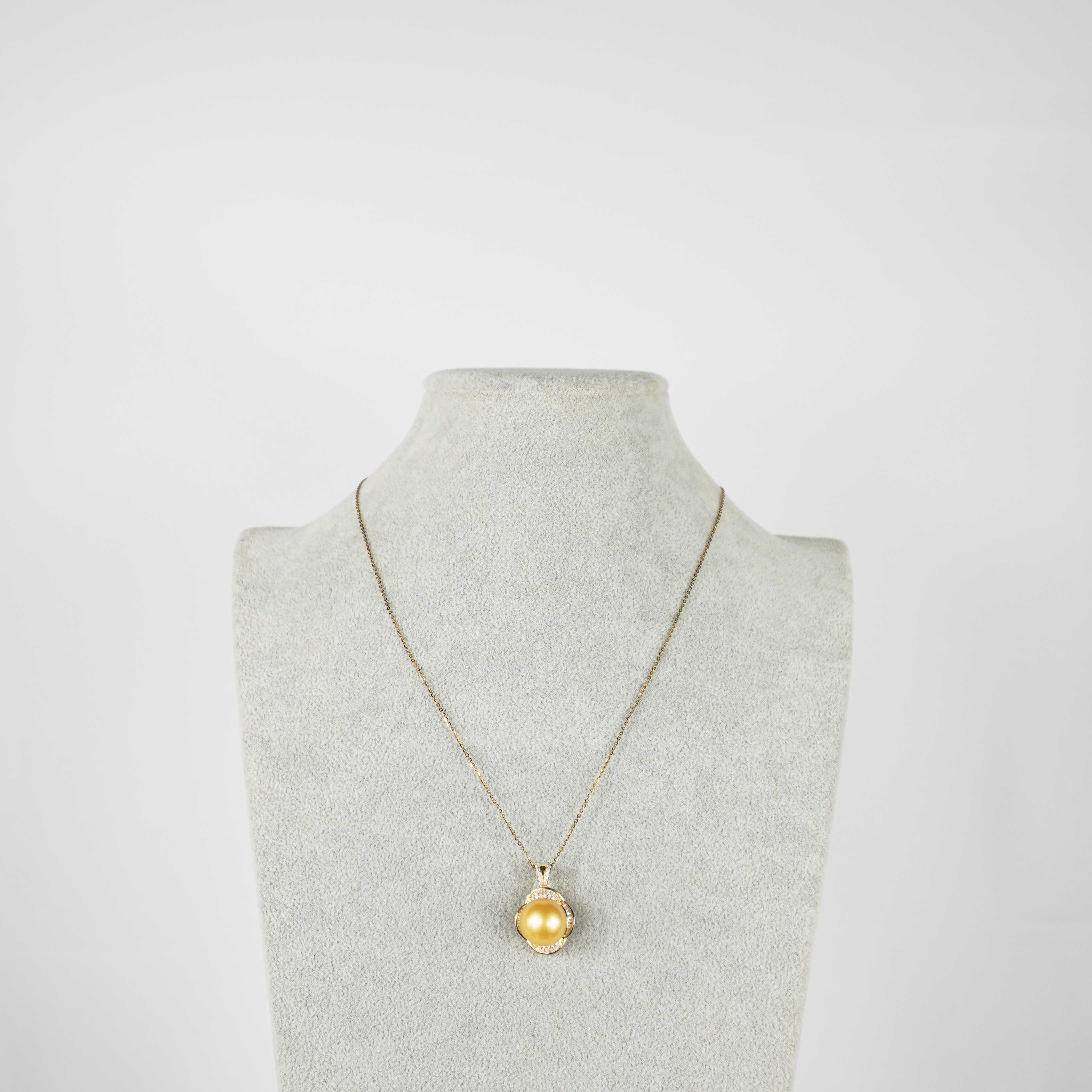 11-12 mm Radiant Golden Saltwater Pearl Pendant (Silver Gilt) Exclusive Rewards