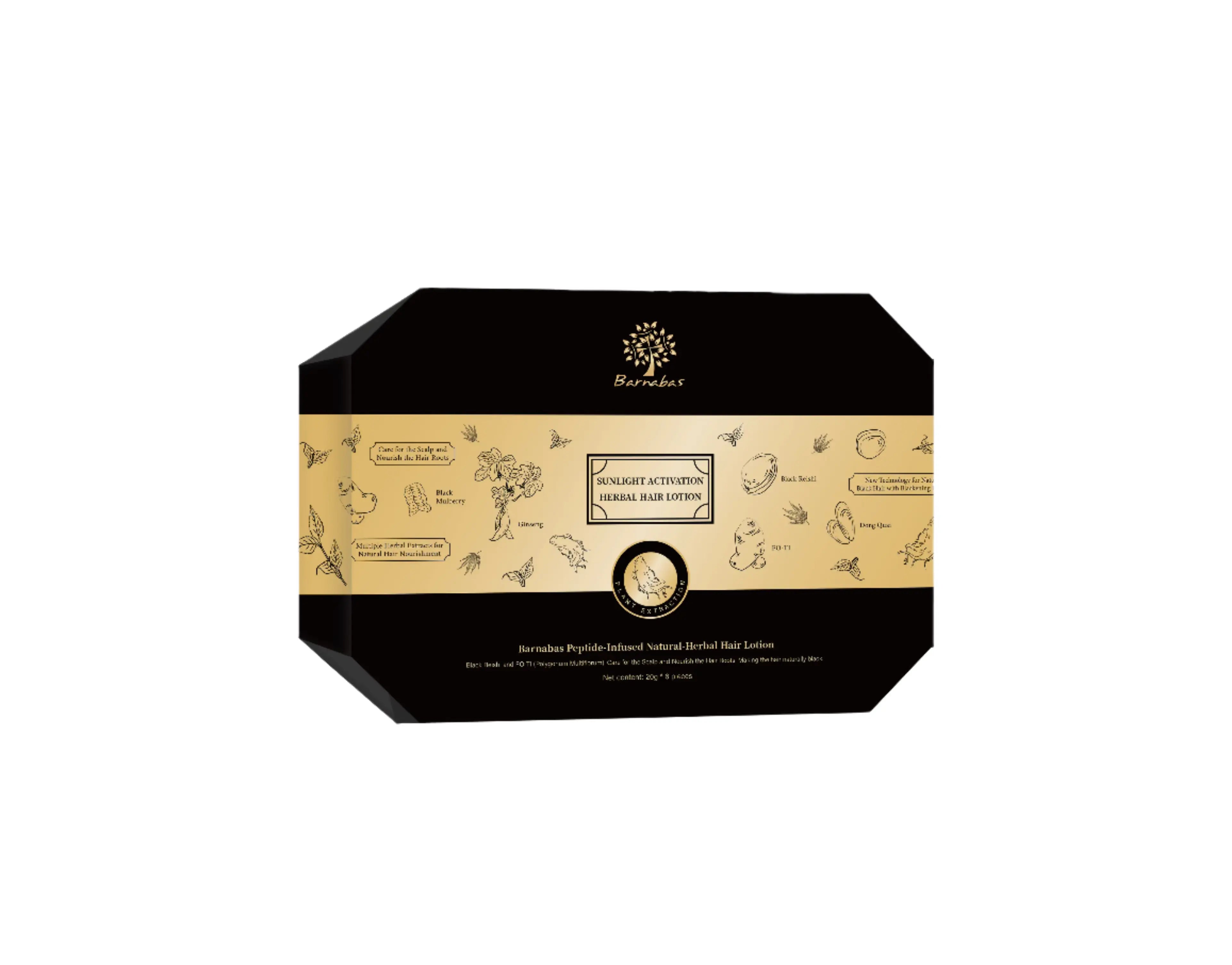 Peptide-Infused Natural-Herbal Hair Lotion Barnabas Hair Care