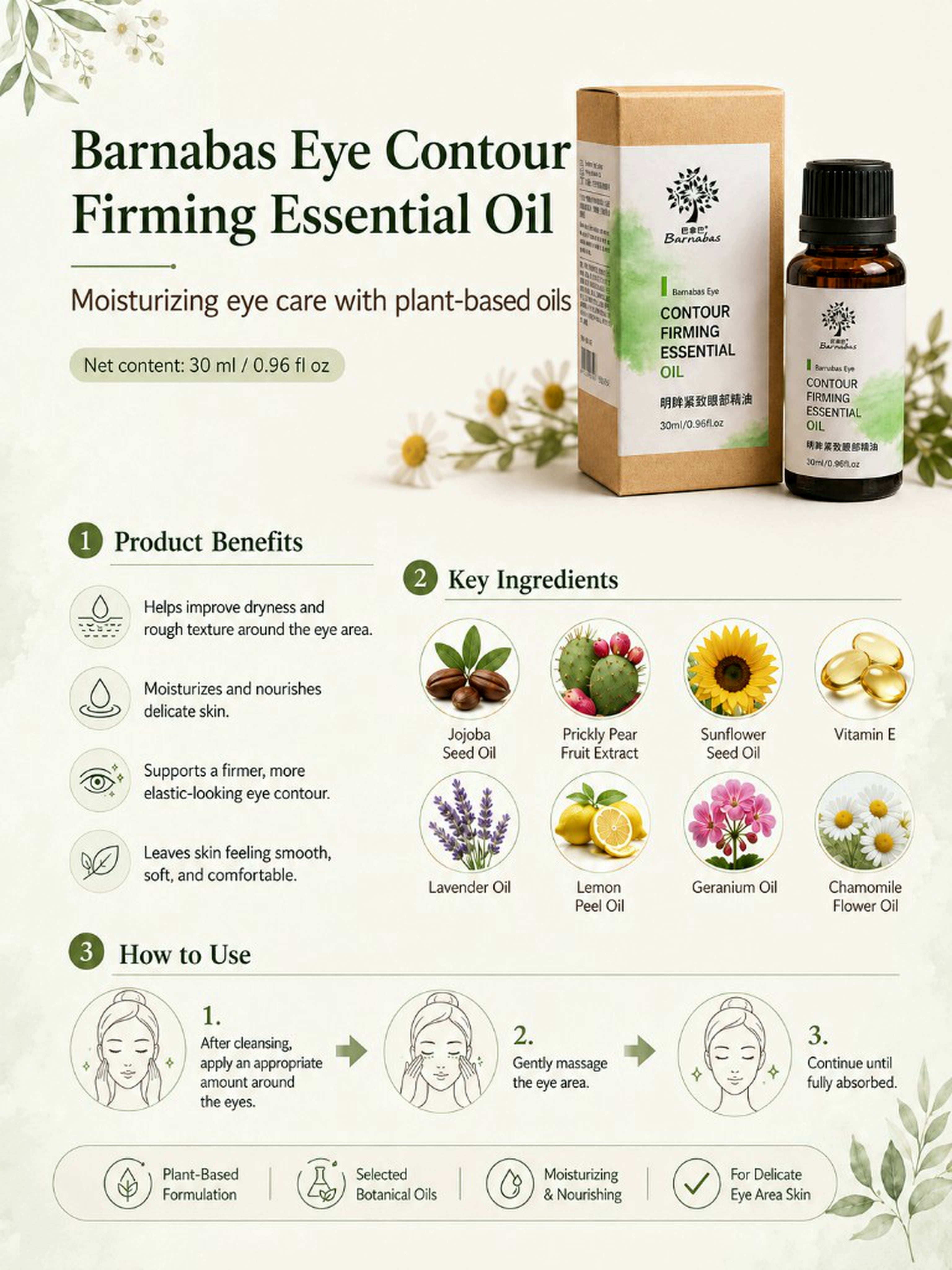 Eye Contour Firming Essential Oil — benefits & key ingredients