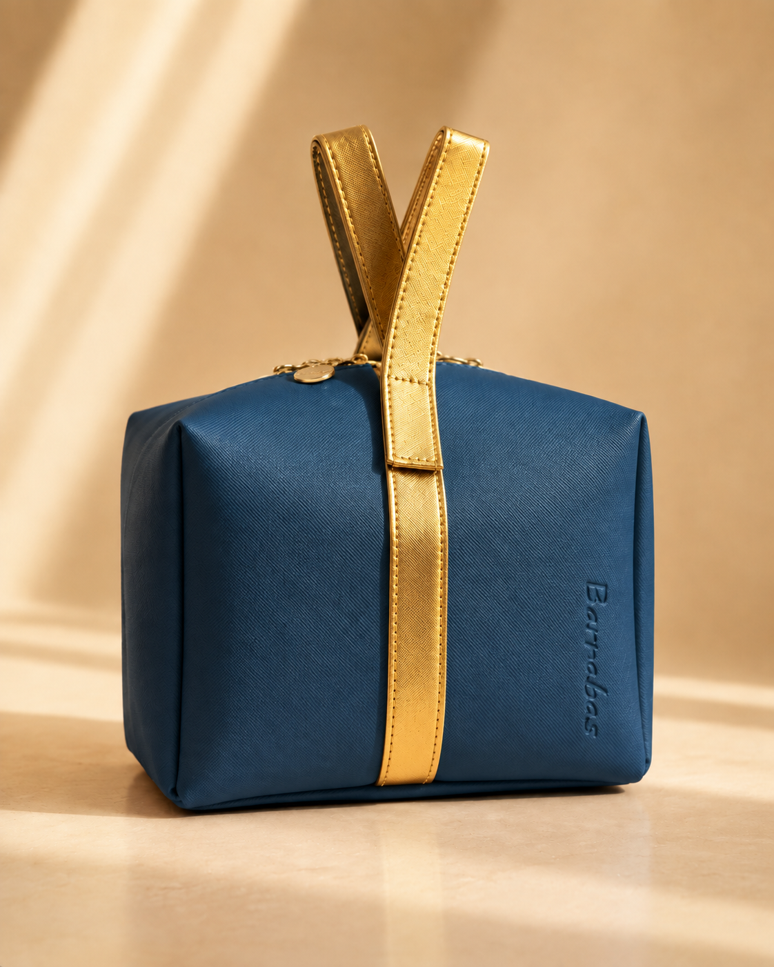 Luxury Navy Blue Cosmetic Bag