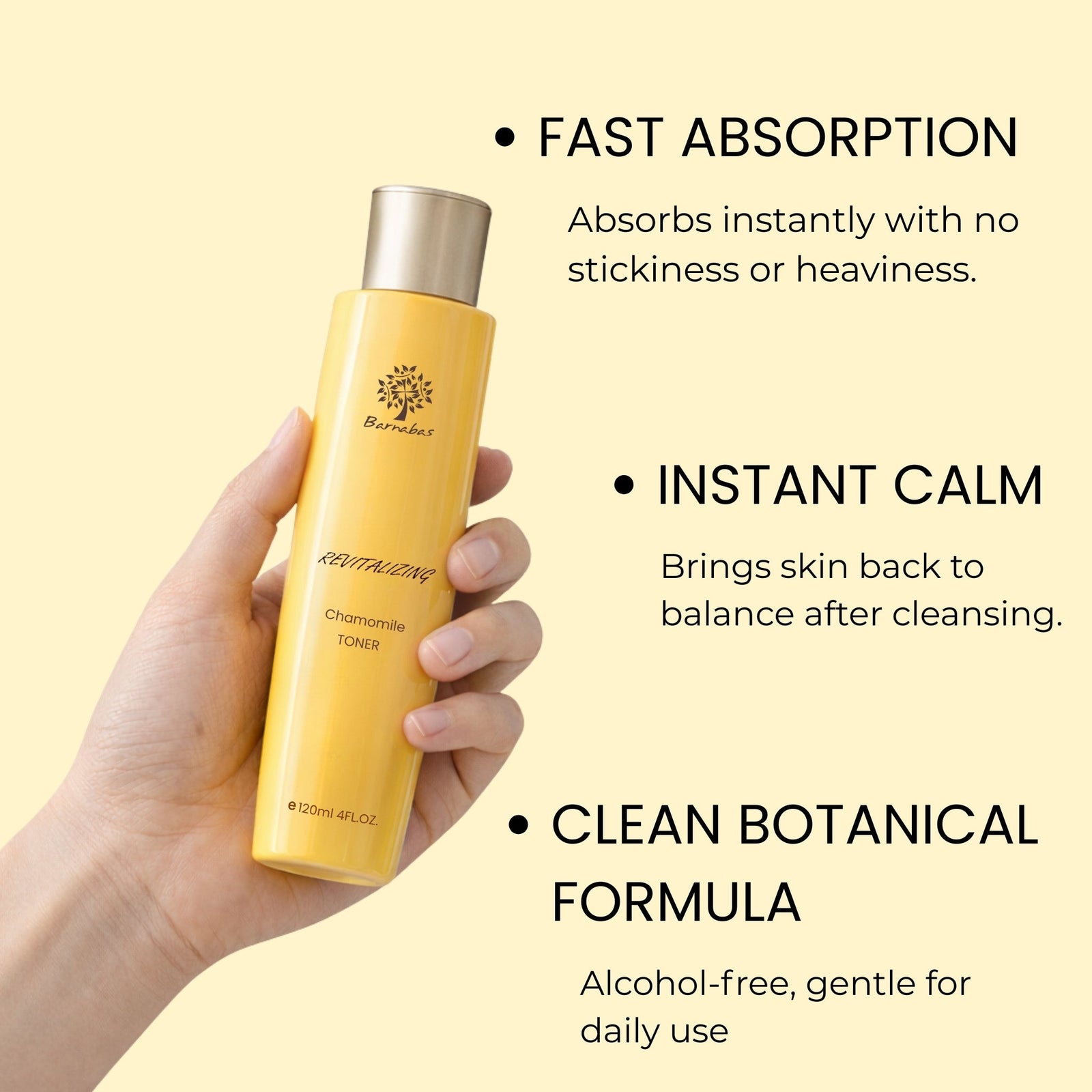 Chamomile Revitalizing Toner Barnabas Skincare