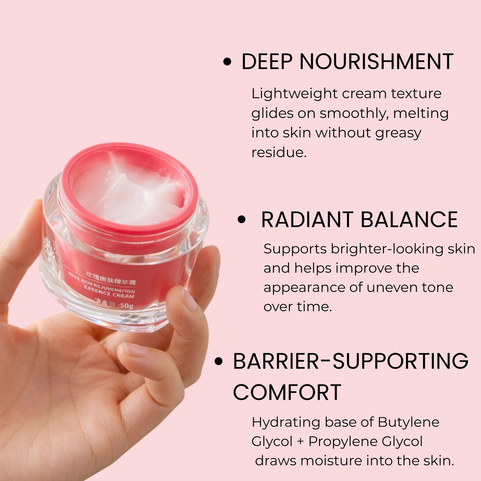 Damascus Rose Skin Renewal Cream Barnabas Skincare