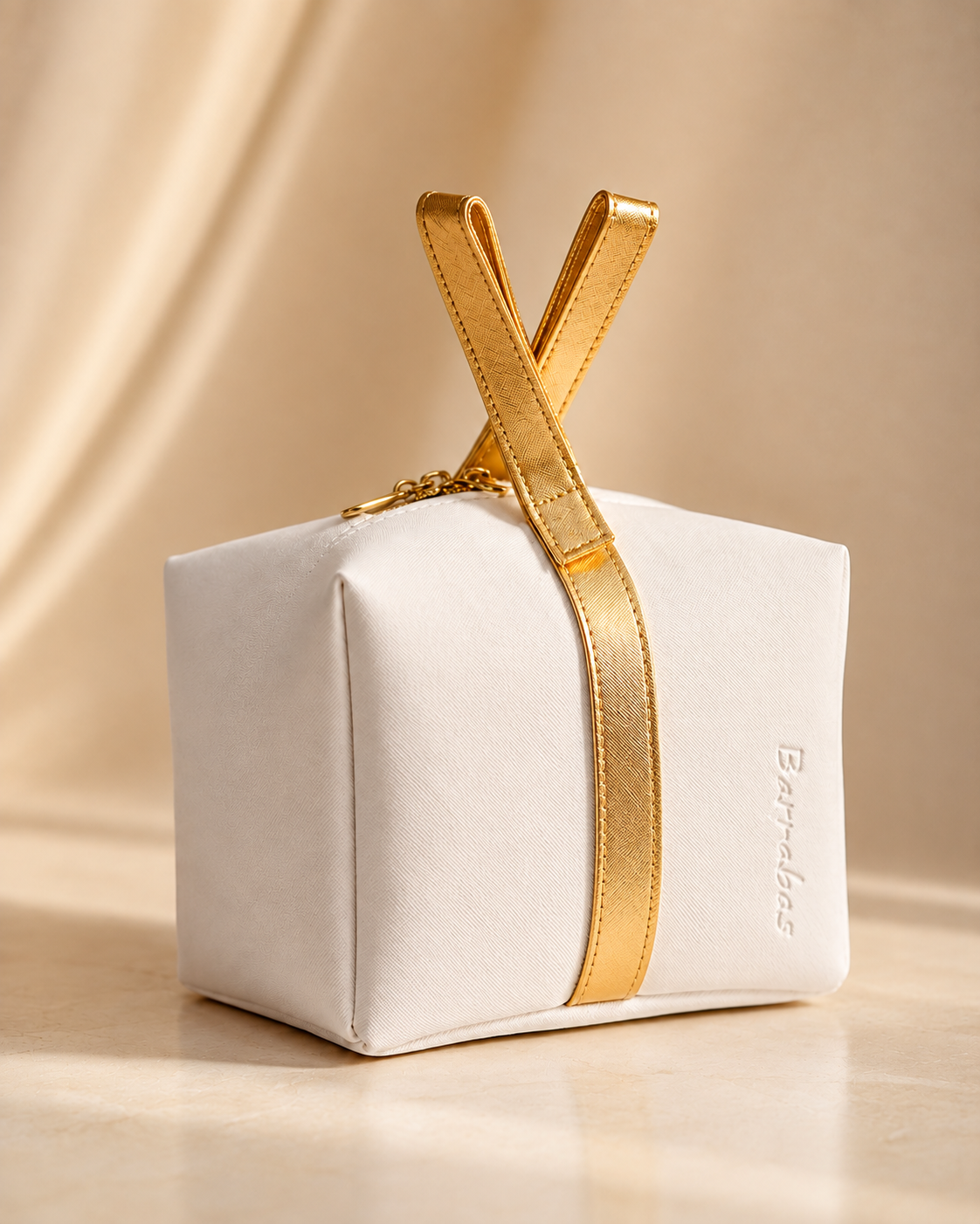 Luxury White Cosmetic Bag