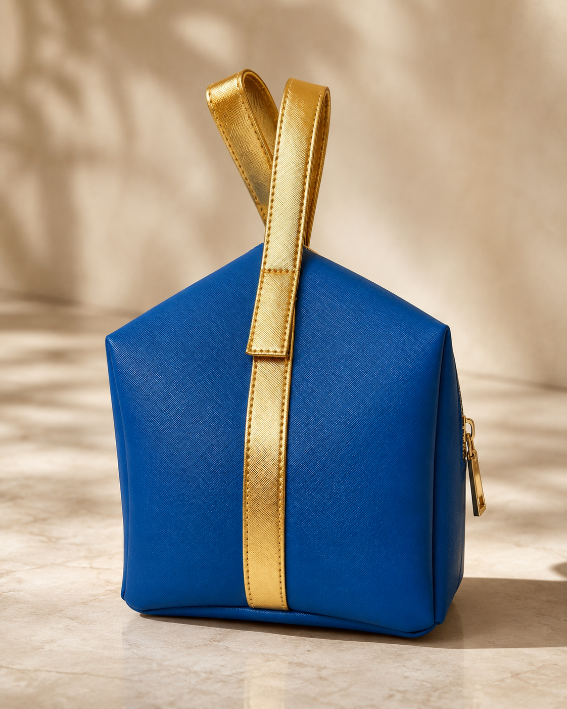 Luxury Navy Blue Cosmetic Bag